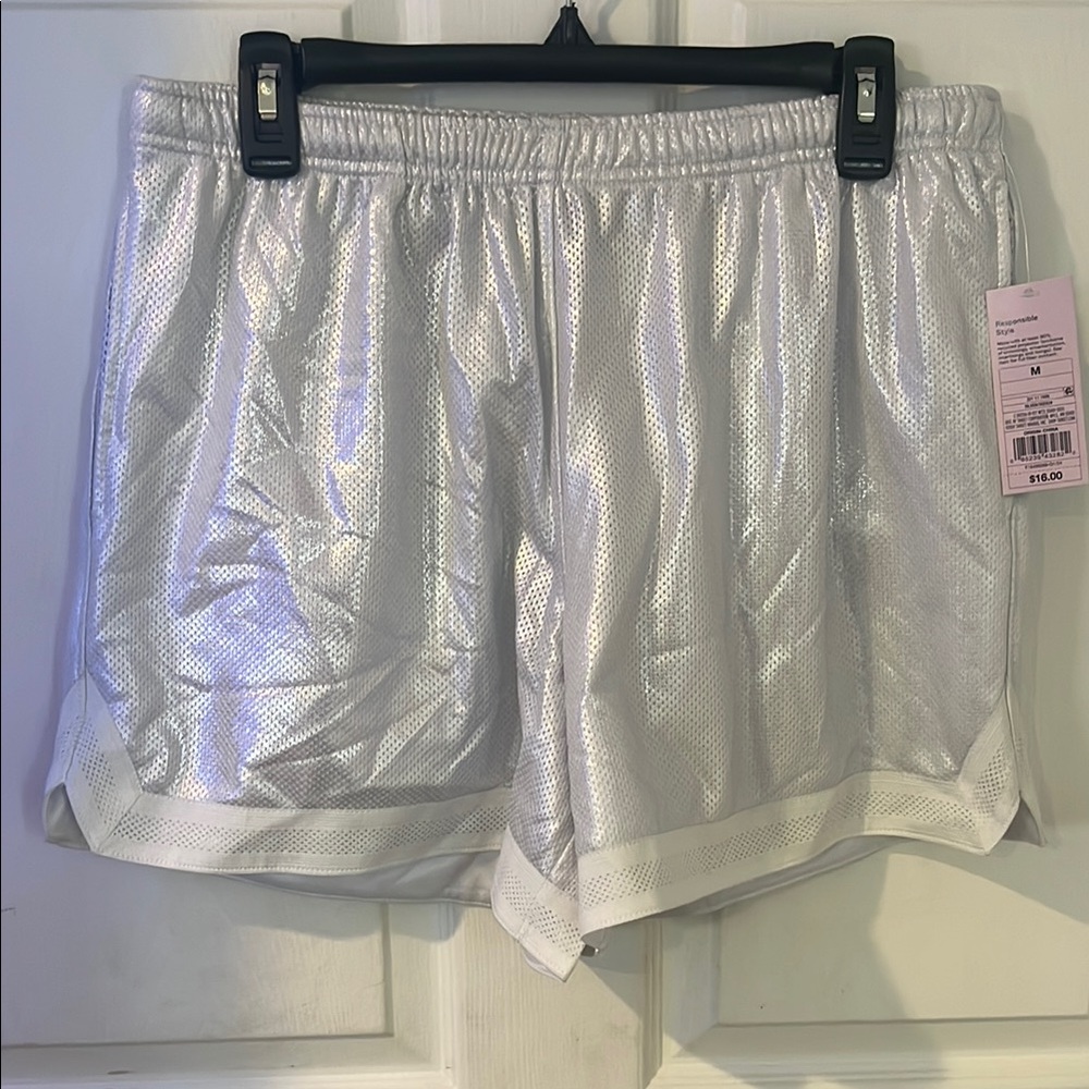 Wild Fable Silver Athletic Shorts